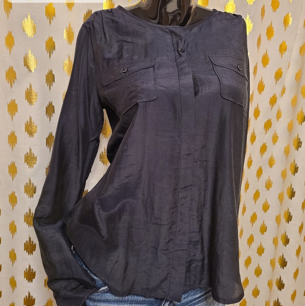 LOFT Black  Blouse  size S
